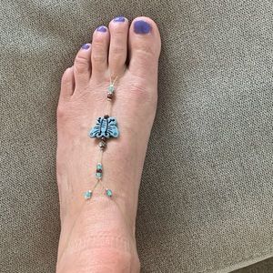 Illusion toe anklet ~ new
